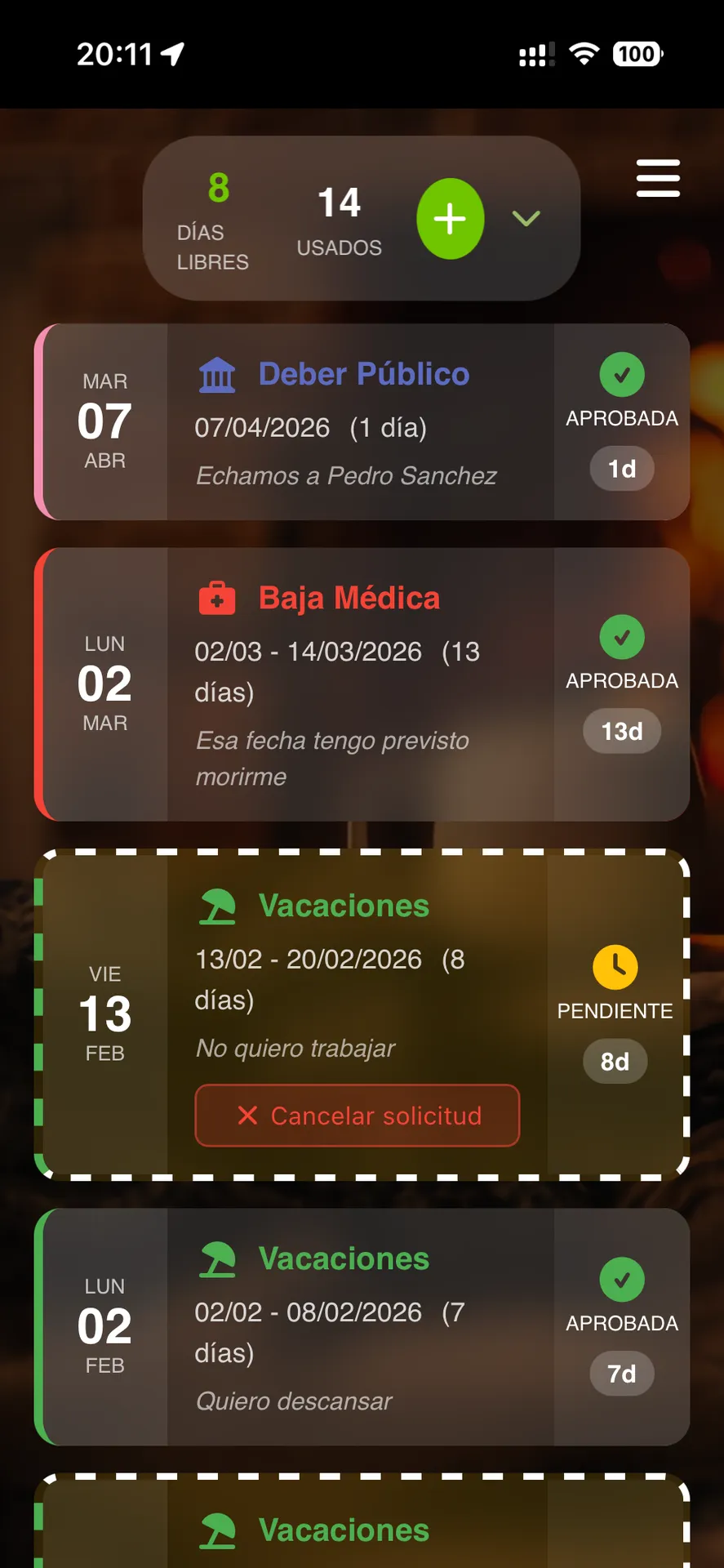 Vacaciones Movil